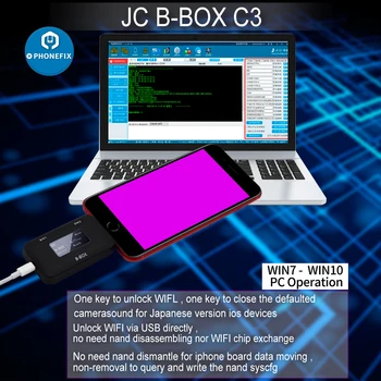 JJC B-POLJE C3 DFU za IOS A7-A11 z Eno Tipko Vijolično Način Ni Potrebna Demontaža HDD Branje IPAD Programiranje Istem Oknu DCSD Kabel