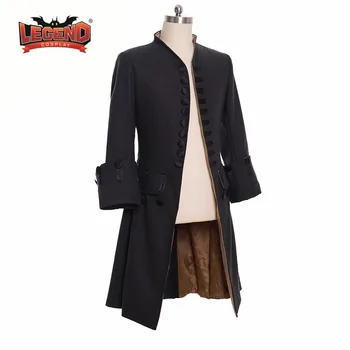Jopičem tailcoat Viktorijanski Moške Regency obleko tailcoat Srednjeveški 18. Stoletja kolonialne vojaški Častnik enotno Pirat JAKNA