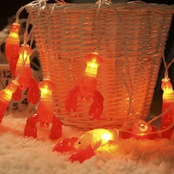 JUNJUE LED Praznik Luči Rakov Zvezde Božični Luči Iskrenje Led Niz Halloween Dekoracijo Vila Lučka