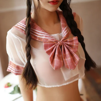 Kawaii Girls School Uniform Japonski Slog Naguban Krila za Ženske Anime COS Mornar Vrh + Lok Kravato + Krilo Seksi Mini Obleka