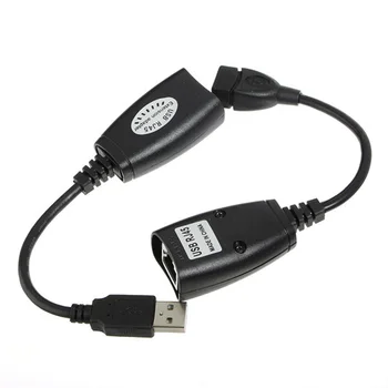 Kaycube Vroče Prodaje USB 2.0 Podaljšek Podaljšek Adapter Do 150ft Uporabo CAT5/CAT5E/6 RJ45 Lan Omrežje Ethernet Vmesnik Kabel