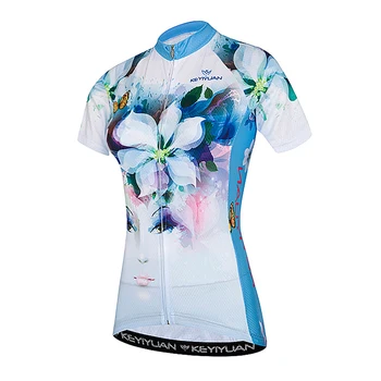 KEYIYUANCycling ženske poletne Majice MTB kolesarske majice Dirke oblačila Jahanje, kolesarjenje oblačila Top in Kratke kolesarska oblačila