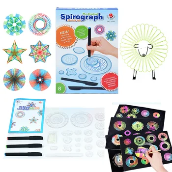 Komplet Dodatne Opreme Čarobno Ustvarjalni Spirala Blok Fant, Fant, Dekle Učenje Izobraževalni Umetnostne Obrti Darilo Otrok Spirograph Risanje Igrače