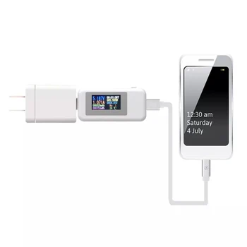KWS-MX18 10in1 Polnilnik USB Tester Detektor Voltmeter Digitalni LCD USB Tester Trenutno 4-30V Napetosti tok Tester Čas Ampermeter