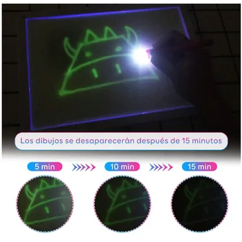 LED Svetlobna Risalno Desko Grafiti Doodle Risanje Tablet Čarobno Risanje S Svetlobo, Fluorescentna Pero Otroci Slikarstvo Izobraževalne Igrače