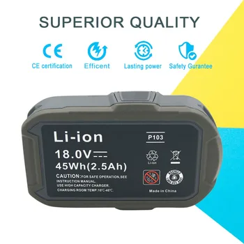 LERRONX 2PCS 18v 2.5 Ah Li-ionska Baterija za Polnjenje Zamenjava za Ryobi ENA ročna orodja P103 P104 P105 P107 P108 litio bateria