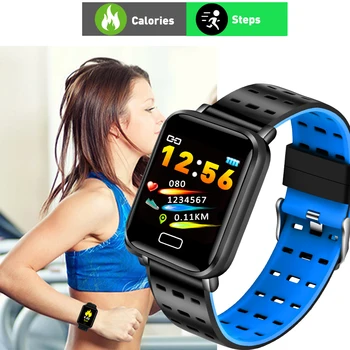 LIGE Šport Pametna Zapestnica Nepremočljiva Fitnes Tracker Watch Pedometer Srčnega utripa Pametno Gledati Za Android ios +Milan pasu