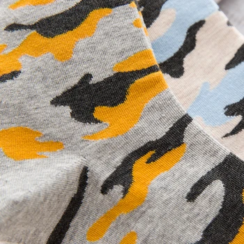 LJIQQ 5 parov moških osebnost posadke nogavice nov modni prikrivanje vzorci priložnostne nogavice pomlad poletje jesen bombažne nogavice