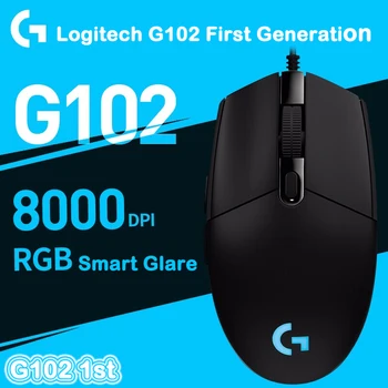 Logitech G102 Prve generacije Gaming Miška Žično RGB Osvetljen Gaming LOL Posebne Razpakiranje G102