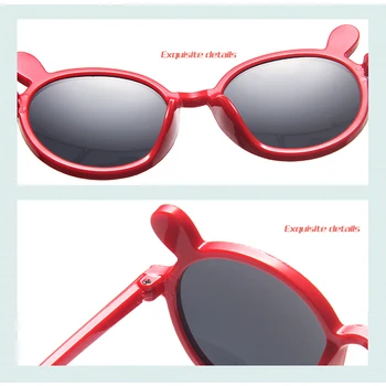 LongKeeper Srčkan Fant sončna Očala Moda Okrogla sončna Očala Za Otroke Pregleden Eyeware Fantje Dekleta Buljiti UV400 Potovanja Oculos