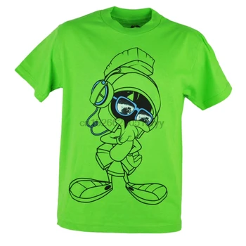 Looney Tunes Marvin Martian Svetu, Njegove Oči So Zeleno Risanka Tshirt Tee