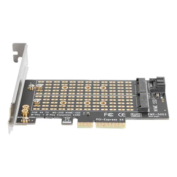 M+B Tipko M. 2 NGFF, da PCIE 3.0 X4 NVMe SATA Pretvornik Kartico M2 SSD za kartico PCI Express SATA Adapter za 2230 2242 2260 2280