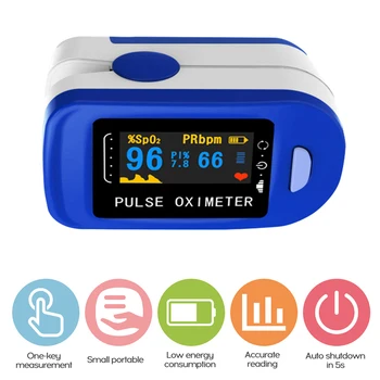 Medicinske Gospodinjski Digitalni Prsta impulz Oximeter Krvi Kisik Nasičenost Meter Prst LED SPO2 PR Spremljanje zdravstvenega Varstva