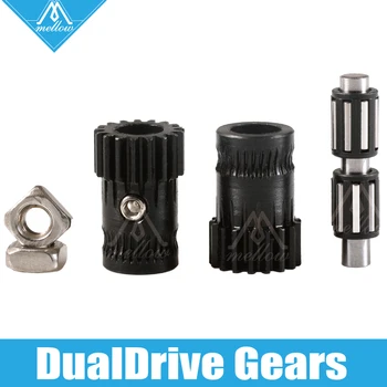 Mehak nadgradnjo Drivegear kit Utrjene dual drive gear iztiskanje kit Klonirali Btech za Prusa i3 mk3 3d tiskalnik Mini Bowden Iztiskanje