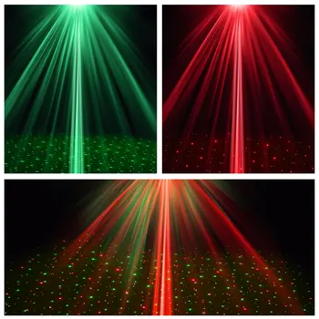 Mini DJ Disco RGB LED Luč Disco Strobe Lasersko Projekcijo Lučka za Razsvetljavo Kažejo za notranje Stranke KTV DJ Ples Novo Leto
