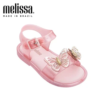 Mini Melissa Lep metulj Dekle Jelly Čevlji Plaži Sandali 2020 Baby Čevlji Melissa Sandali Otroci Princesa Jelly Čevlji Otroci Dekle