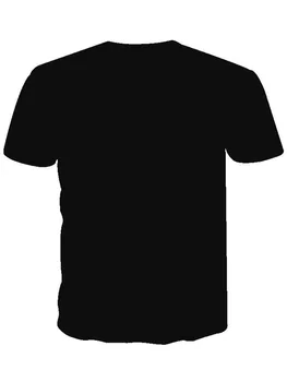 Moda osebno moških in žensk priložnostne kratka sleeved modni vse-tekmo svoboden 3D par T-shirt