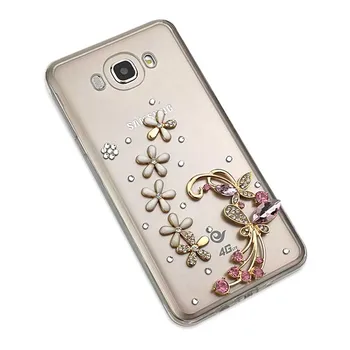 Moda Pametni Telefon Samsung Galaxy A5 2017 Primeru Luksuznih Diamanti Kristalno za Samsung A5 2017 Pokrov