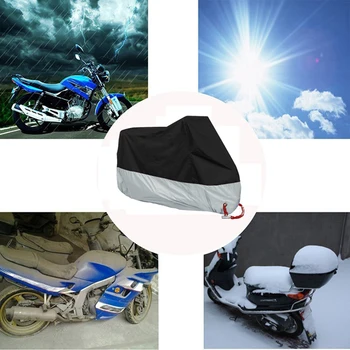 Motorno kolo zaščito pred soncem, Dež Kritje Dustproof Nepremočljiva Dež UV Kritje Motokros Motocikla odporen Prah Preprečevanje Pokrivna zajema