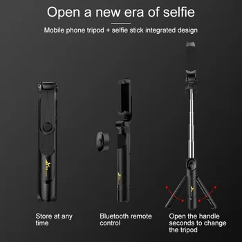 Multi-Funkcijo Živo Mobilne naprave Bluetooth Selfie Pole Stojalo GK99