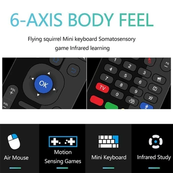 MX3 Letenje Zraka Miško za Pametno Glasovno Daljinski upravljalnik 2.4 G Brezžična Tipkovnica za TV Box Android Mecool H96 Max X96 Mini Mi Polje