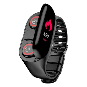 Najnovejši M1 Pametno Gledati Srčnega utripa Bluetooth Slušalke Fitnes Tracker Krvni Tlak Smartwatch Za IOS Android Telefon