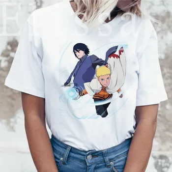 Naruto Harajuku Smešno Risanka Majica s kratkimi rokavi Ženske Modni Japonski Anime T-shirt Sasuke Ullzang Grafični Tshirt 90. letih majica s kratkimi rokavi ženske
