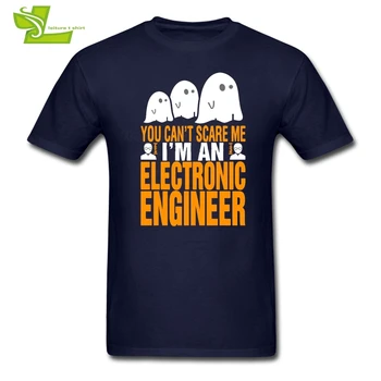 Ne More Prestrašiti Me Sem Elektronika Inženir Odraslih Majica Halloween T-Shirt Moški Bombaž Camisetas Fantje Najnovejše Oblačil