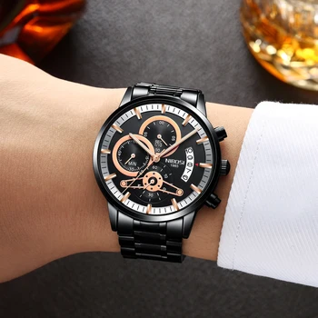 NIBOSI ure Moških quartz ročno uro vojaške vojske vrhovi luksuzne blagovne znamke v novo zapestne ure za moške vodoodbojne watch Relogio Masculino