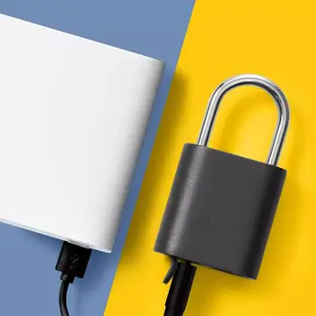 Nove Noč Loc Smart Prstnih Ključavnico IPX7 Nepremočljiva USB za Polnjenje Elektronskih Prenosnih Zaklepanje Hitro Odkleni Home Safety Lock