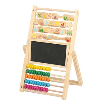 Nove večfunkcijske tablo/risalno desko/dvostranski kalkulator okvir/izobraževalne lesene igrače za otroke risalno desko igrače