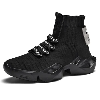 Novi modeli Mens Priložnostne Čevlji z Visoko-top Udobno Modni Trend Lahke Superge Moških Prosti čas Stanovanj Čevlji Zapatillas Hombre