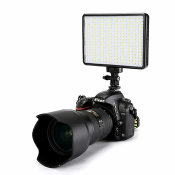 Novo 320 LED Video Luč Dvo-barvne Temperature Nastavljiv 3200K 5600K Fotografije DSLR Foto Lučka za Canon, Nikon