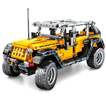 NOVO Legoes Tehnika Avto Blok Igrača Jeep Wrangler SUV Vozila Model Stavbe, Bloki, Opeke, Igrače za Otroke, Božična Darila, ABS 3C