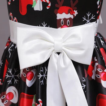 Novo Leto, Božič Dekle Obleko Baby Pozimi Snežaka Počitnice Otrok Oblačila Stranka Otroci Božiček Kostum Darilo 3-10 let