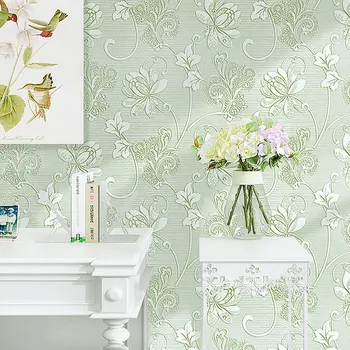 Novo Self-lepljenje 53*100cm Evropski stil netkane ozadje klasičen zid papir roll siva wallcovering luksuzni ozadje cvetlični
