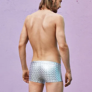 Novo swiming dostopi moške kopalke boksar hlače plaži 3D tiskanih Moške spa plaža hlače, kopalne Mrežo najlon stretch kopalke