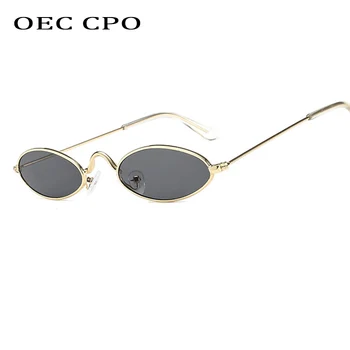 OEC CPO Letnik Majhne Ovalne sončna Očala Ženske Retro Beat Street Nakupovanje Črna sončna Očala Moških Hip Hop Sunglass Oculos O55