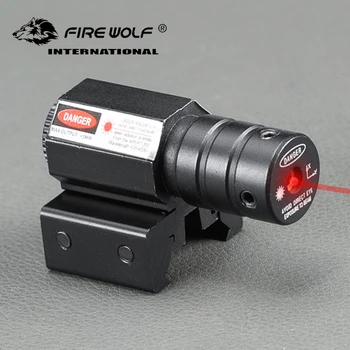 OGENJ VOLK Mini taktike 635-655nm Red Dot Laser Pogled puška Za Pištolo Prilagodite 11 mm&20 mm Picatinny Železniškega Laserski Kazalec