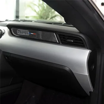 Ogljikovih Vlaken za Ford Mustang GT Nalepke nadzorno ploščo, na Sovoznikovem Sedežu Strani Dekoracijo Nalepke za Ford Mustang Pribor~2018