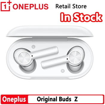 Original OnePlus Brsti Z Brezžične Slušalke TWS Bluetooth 5.0 IP55 neprepustna za Vodo, Hitro polnjenje za pametni telefon one plus white