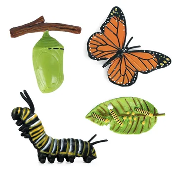 Otroci Kognitivno Izobraževalne Igrače, Simulacije Živali Insektov Model Mini Živalski Metulj Ciklus Rasti Okraski