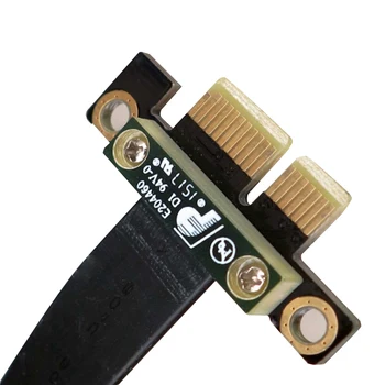 PCIE X1 Biti Kabel Dvojno 90 Stopinj pod pravim Kotom PCIe 3.0 x1 za x1 Podaljšek 8Gbps PCI Express 1x Riser Card Trak, Raztezna