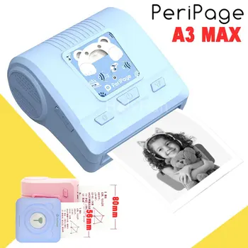 Peripage A3 za MAX 57mm 80 mm Bel Termični Papir, Nalepke, Papir Prenosni Mini Žep Moči Banke Foto Tiskalnik Bluetooth IOS Android