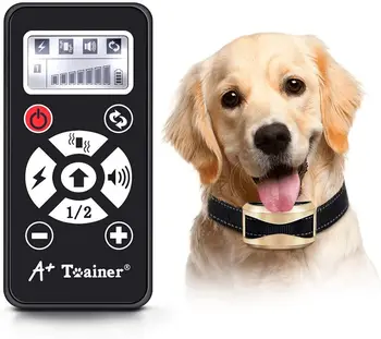 Pes usposabljanja ovratnik nepremočljiva vibracije električnega udara zvok Samodejno anti lubje ovratnik daljinsko psa dodatki Najnovejši 4 v 1