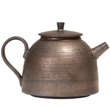 PINNY Retro Rjavo Glazuro Čajniki Pigmentiran Kung Fu Čaj Pot Ročno Izdelan Keramični Drinkware Visoke Kakovosti Čajnik grelnik vode Porcelana