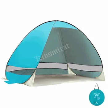 Plaža šotori prostem taborjenje zavetje UV-zaščitna samodejno odpiranje šotor odtenek ultralahkih pop up šotor za zunanjo stranko ribolov