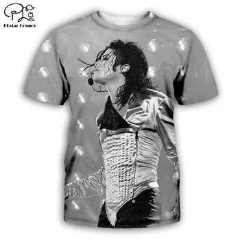 PLstar Kozmos Michael Jackson 3D Tiskanih Moške, za ženske t shirt Harajuku poletje majica Kratek rokav Priložnostne T-shirt top slog-1