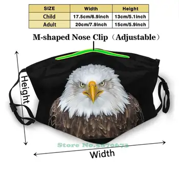 Portret Ptica Z Oljem Barve Učinek Masko S Filtrom Orel, Ptic, Živali Ameriški Plešast Orel Ameriki Hawk Zda Živeče Živali