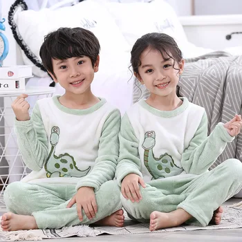 Pozimi Fantje Dekleta Sleepwear Pižamo Nastavite Risanka Totoro Homewear Oblačila Obleko Panda Poln Rokav Pijamas Infantil Otroci Pižame